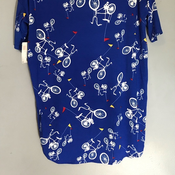 NWT Lularoe Bicycle print shirt  size XXS - Picture 4 of 4